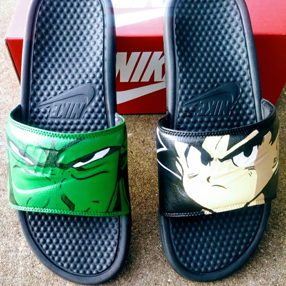 Dbz dragonball z custom flip flop shoe slides